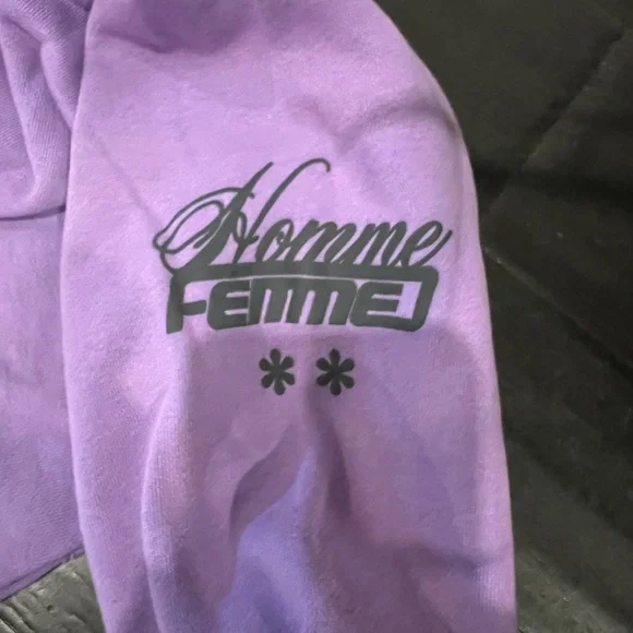 La Maison De Homme Femme Purple Hoodie